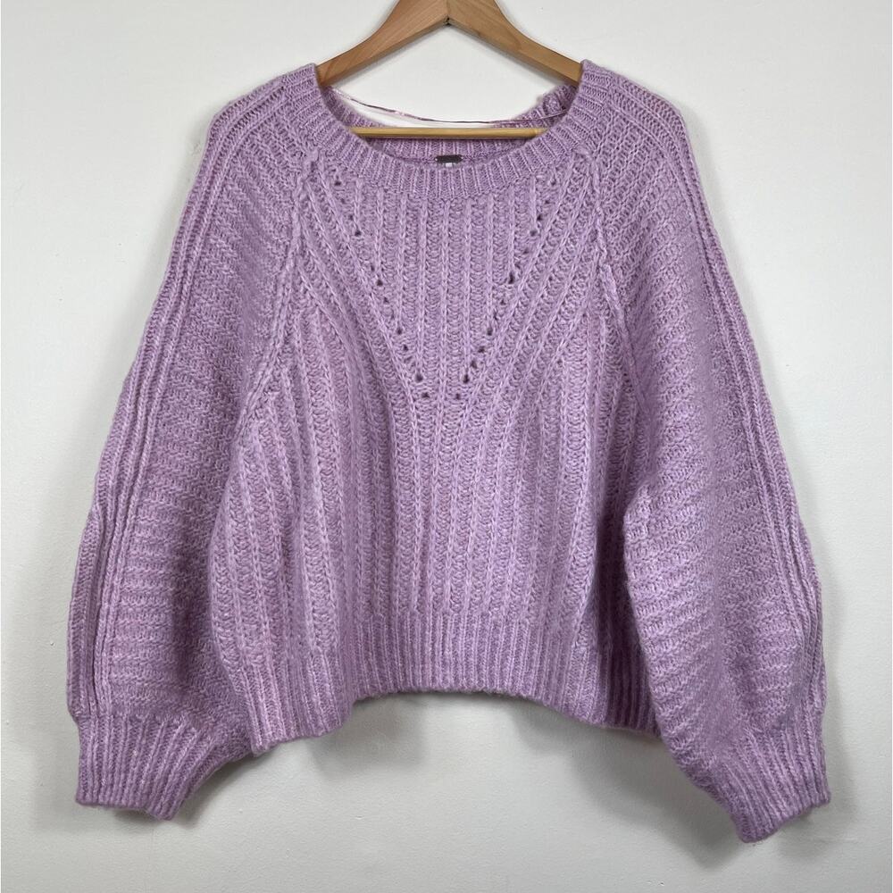 New Free People Carter Pullover in Moonlit Orchid Women's Size M - Picture 3 of 11